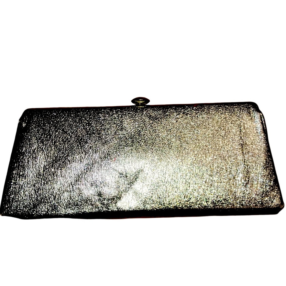 Silver Vinyl Like Vintage Clutch by A Martie Creation